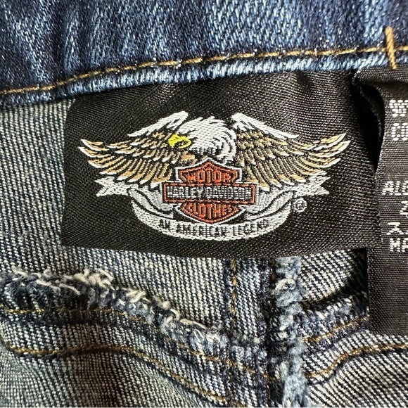 Harley Davidson Embroidered Jeans. Size 6 - Picture 12 of 14